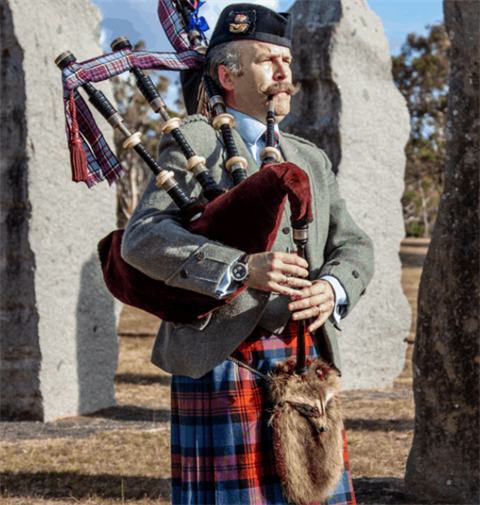 Piper at the Standing Stones